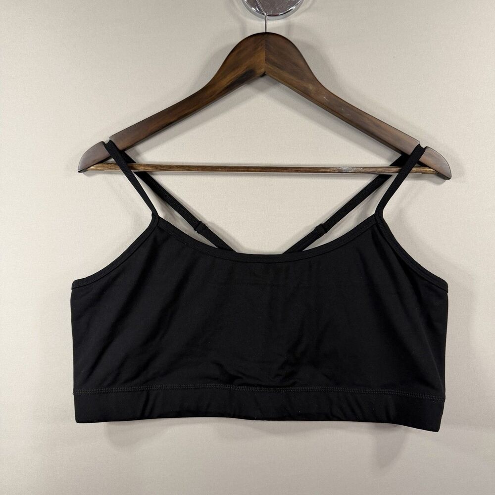 Torrid Active Size 2 Wicking Sports Bra Performance Core String Straps Black